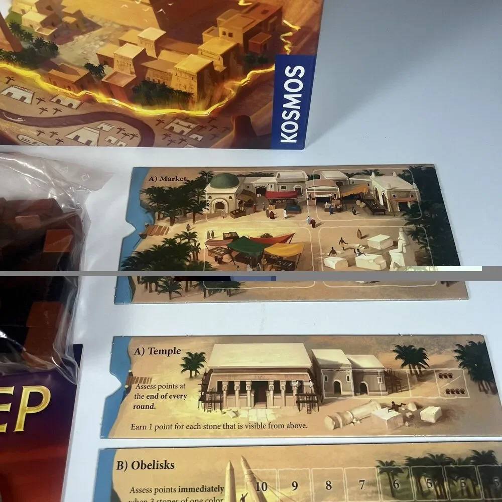 Imhotep Builder of Egypt Board Game by Thames & Kosmos - Gently Used 100%